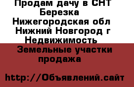 Продам дачу в СНТ “Березка“ - Нижегородская обл., Нижний Новгород г. Недвижимость » Земельные участки продажа   